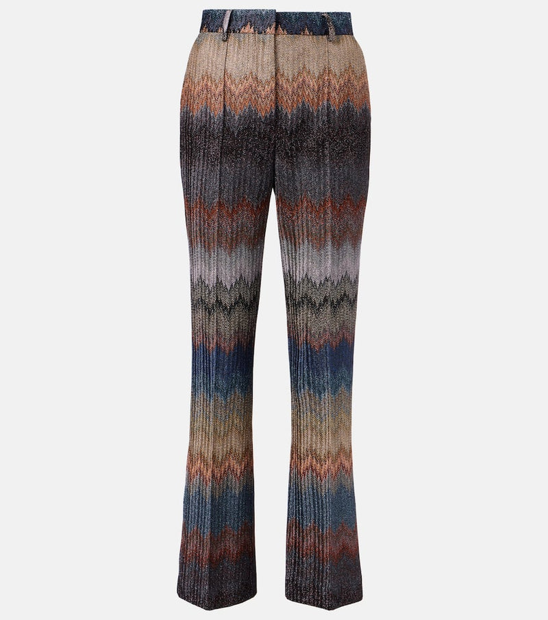 Missoni Zigzag lame flared pants