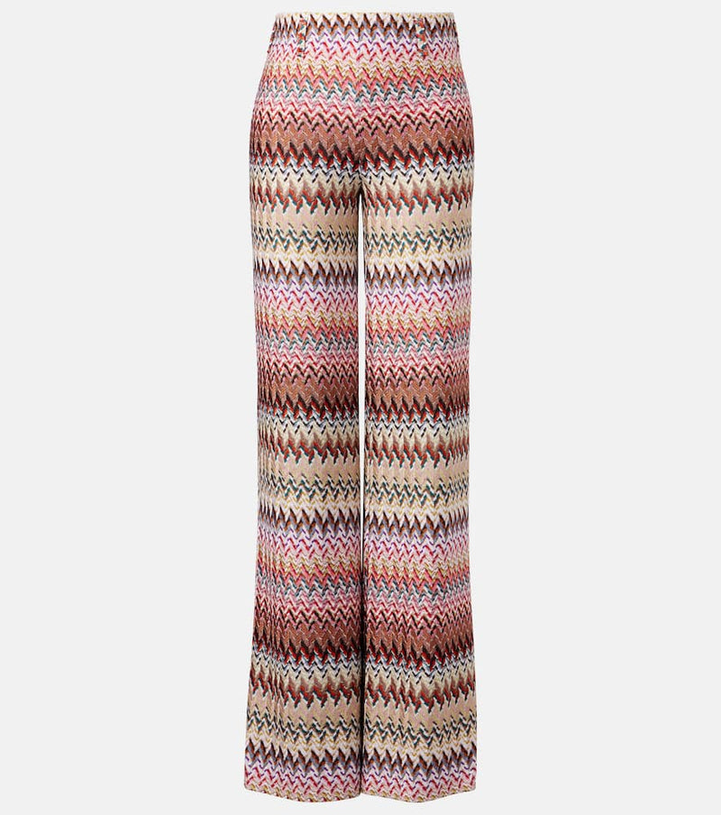 Missoni Zigzag lame wide-leg pants