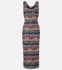 Missoni Zigzag lame midi dress