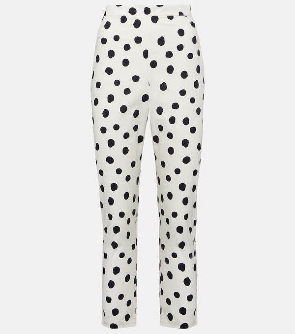 Adriana Degreas Cotton-blend capri pants