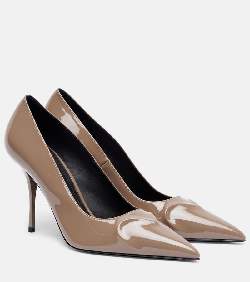 Alaia Le Cour 3D 90 patent leather pumps