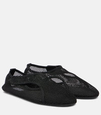 Alaia Fishnet slip-on shoes