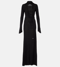 The Attico Cutout crepe maxi dress