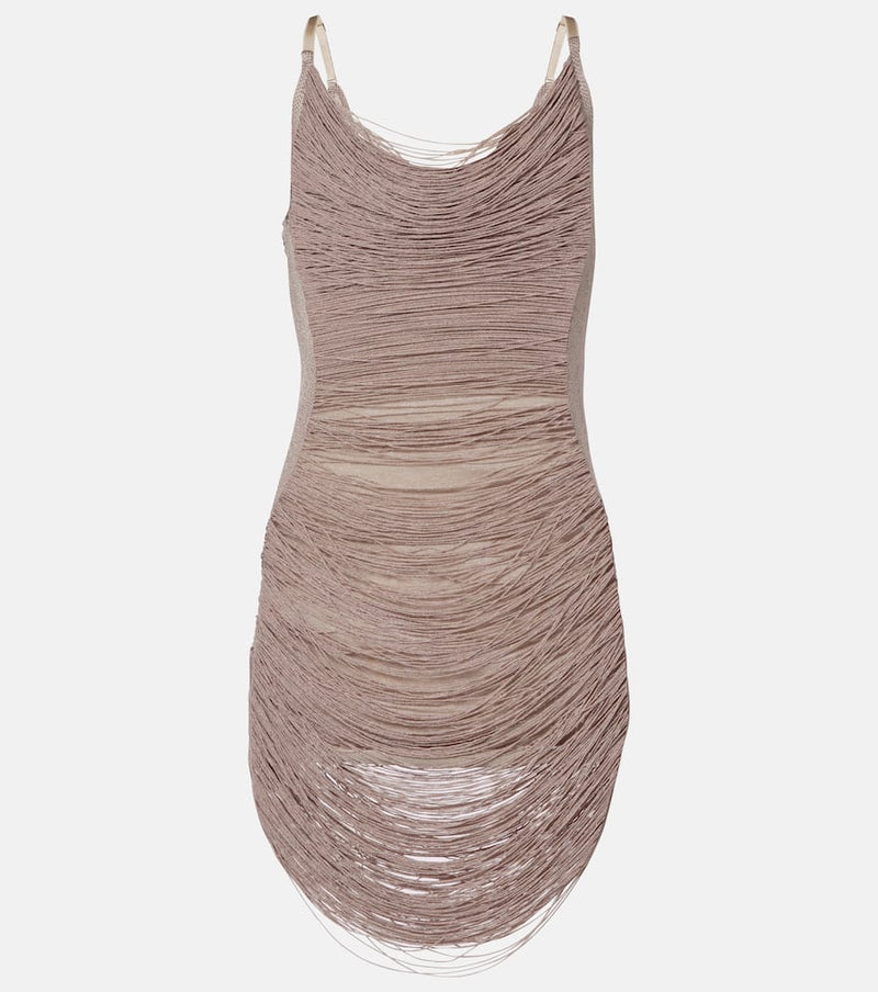 The Attico Fringed minidress