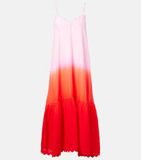 Juliet Dunn Ombre silk midi dress