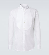 Giorgio Armani Cotton poplin tuxedo shirt