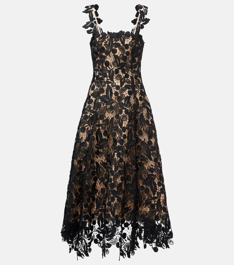Oscar de la Renta Lace guipure cocktail dress