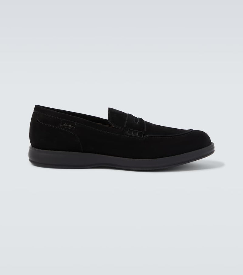 Brioni Suede penny loafers