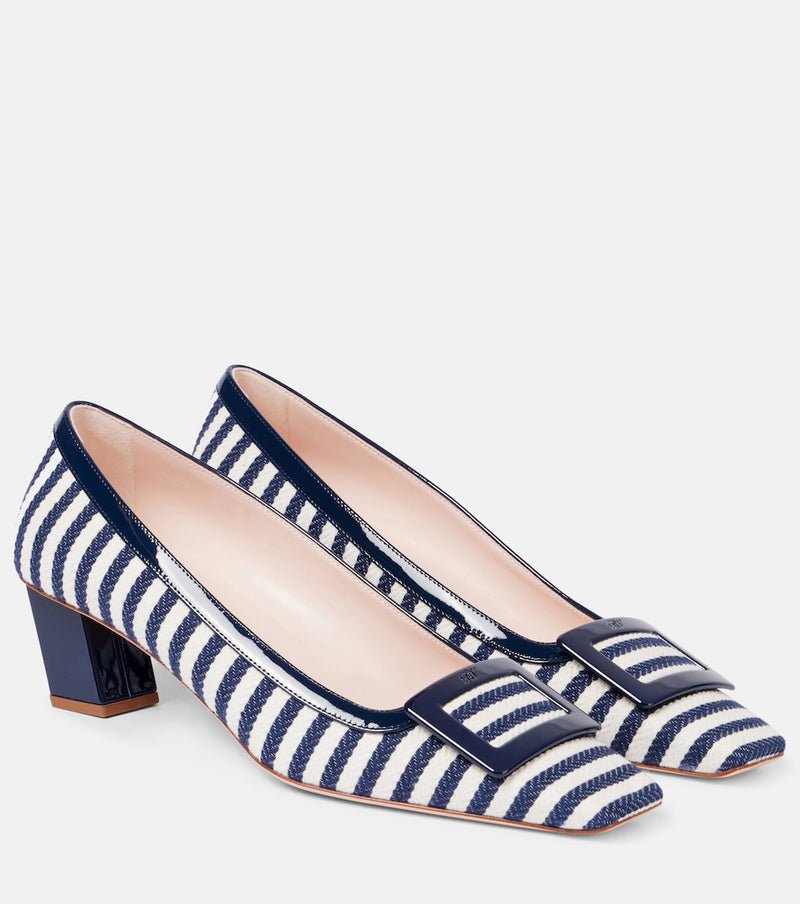 Roger Vivier Belle Vivier striped pumps