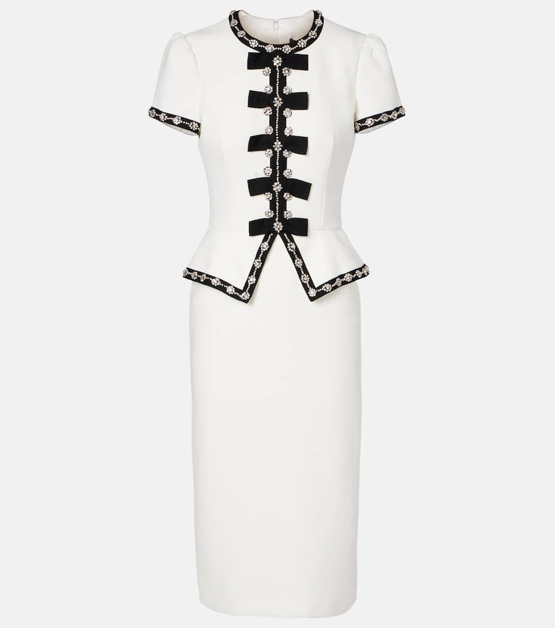 Jenny Packham Bisou crystal-embellished midi dress