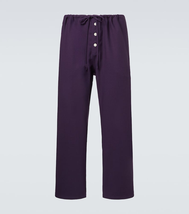 Bode Astor wool wide-leg pants