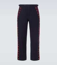 Bode Carroll embroidered wool straight pants