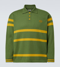 Bode Striped virgin wool polo sweater