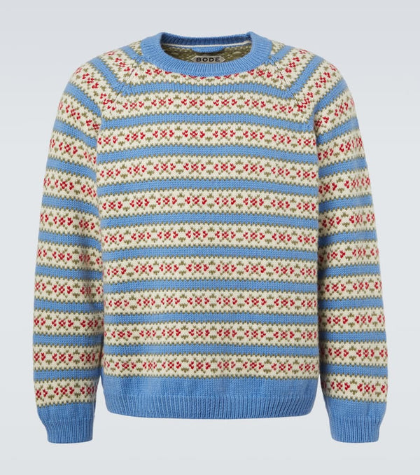 Bode Wedgewood virgin wool sweater