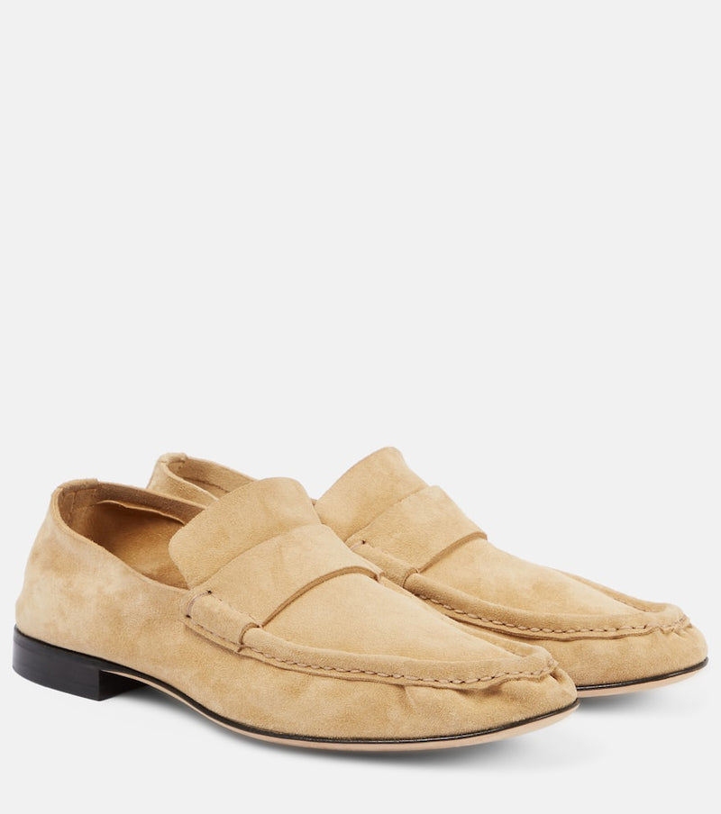 The Row Soft suede loafers