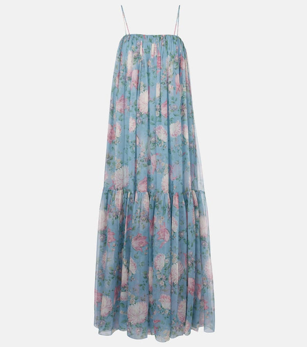 Chloé Floral silk muslin maxi dress