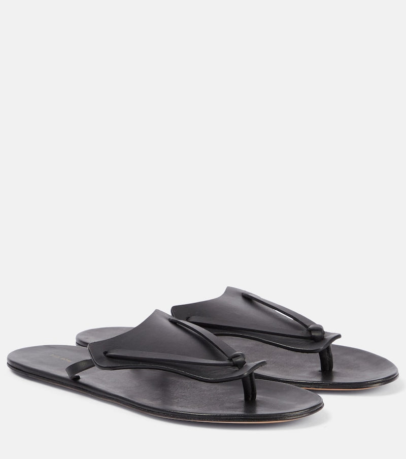 The Row Helena leather thong sandals