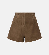 The Frankie Shop Lise high-rise suede shorts