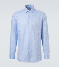 Etro Floral cotton jacquard shirt