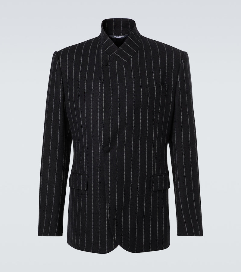 Dolce & Gabbana Pinstripe wool-blend blazer