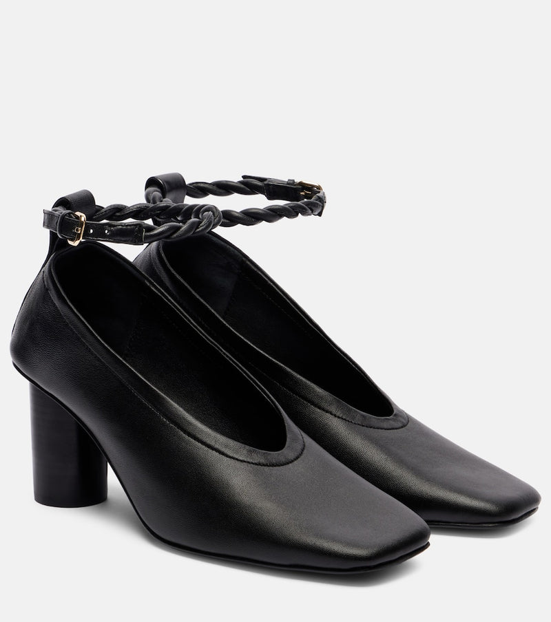 A. Emery Amos 70 leather pumps