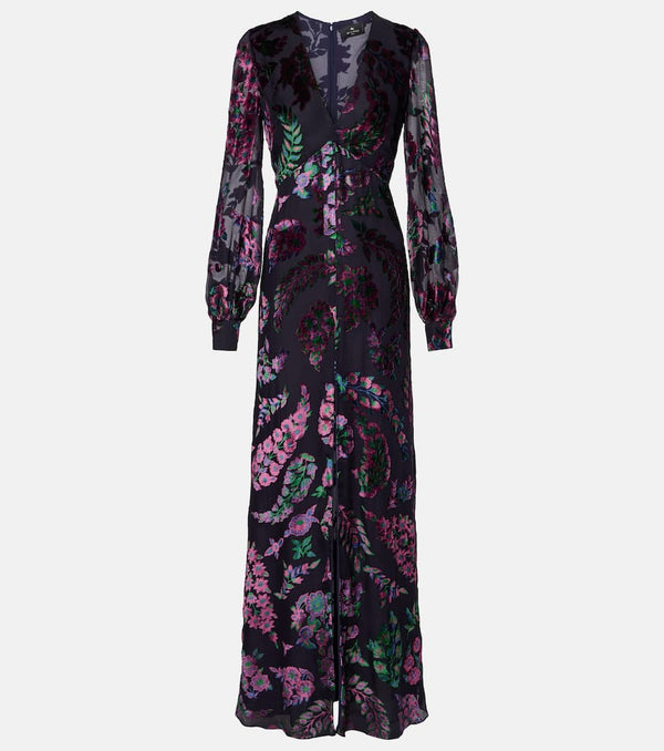Etro Embroidered sheer gown