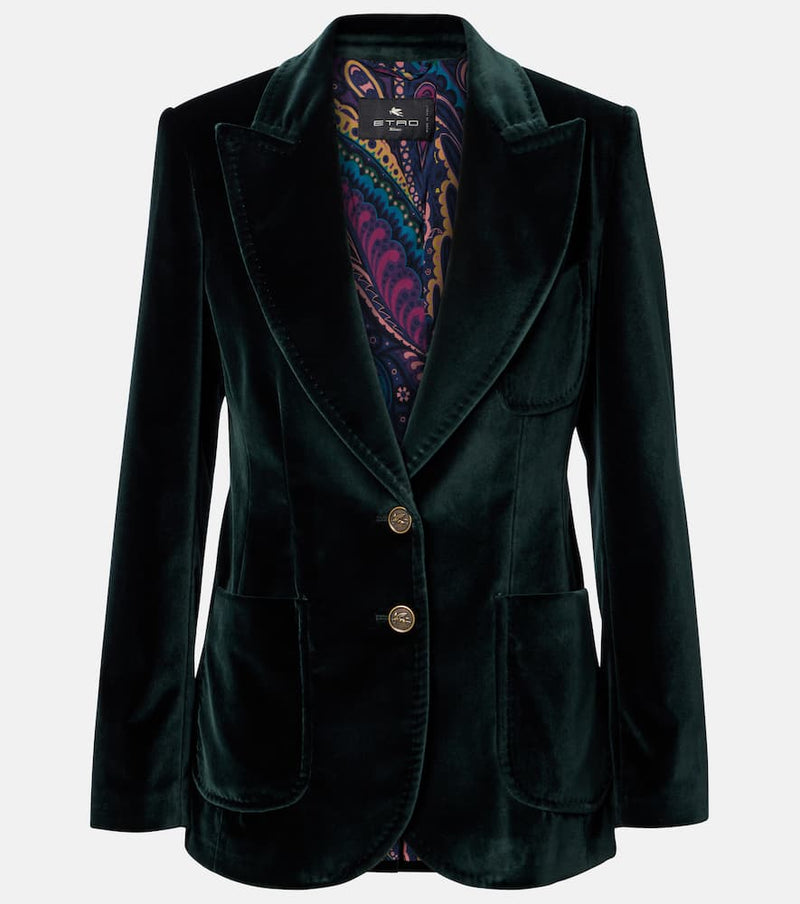 Etro Cotton velvet blazer