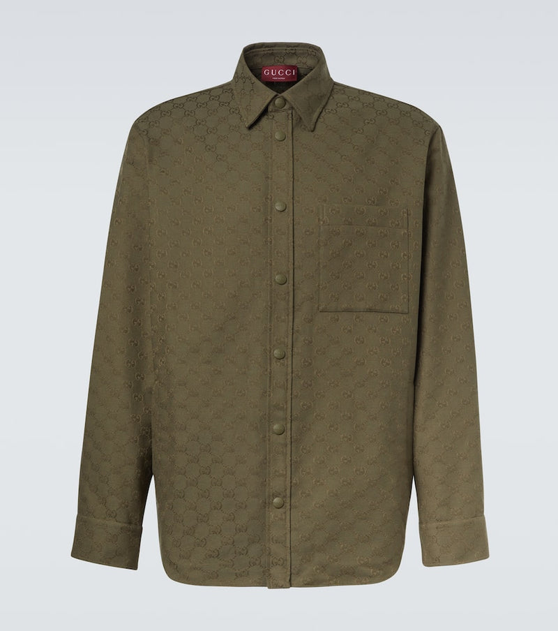 Gucci GG Canvas cotton-blend shirt