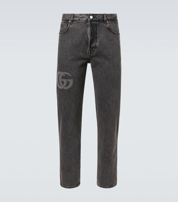 Gucci Double G cropped slim jeans