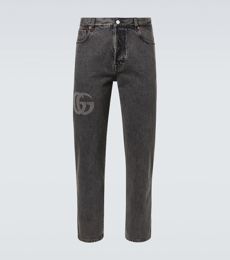 Gucci Double G cropped slim jeans