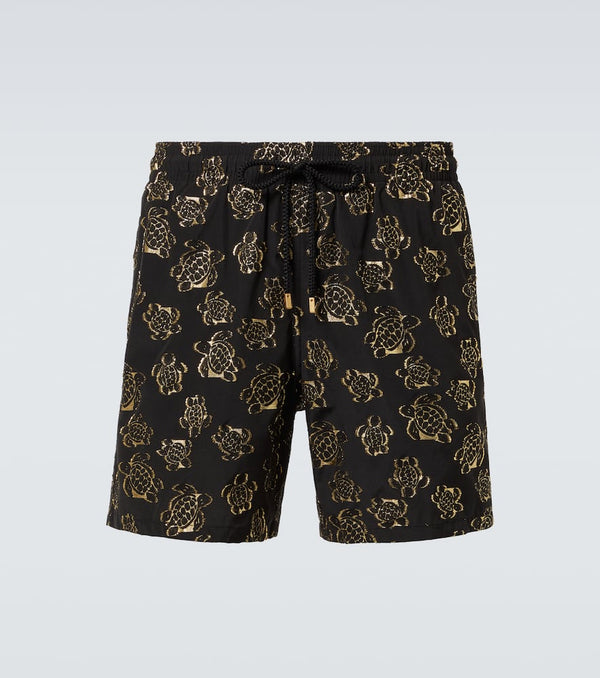 Vilebrequin Jacquard embroidered swim trunks