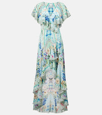 Camilla Crystal-embellished silk wrap dress