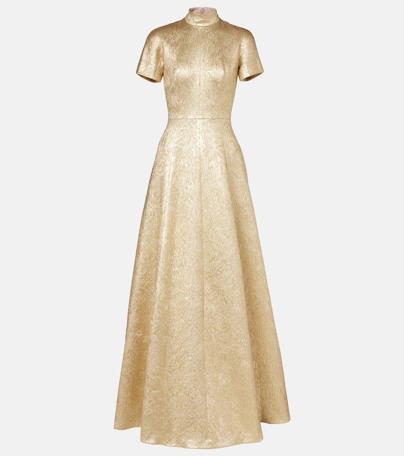 Emilia Wickstead Malinda metallic cloque gown