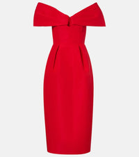 Carolina Herrera Off-shoulder silk maxi dress