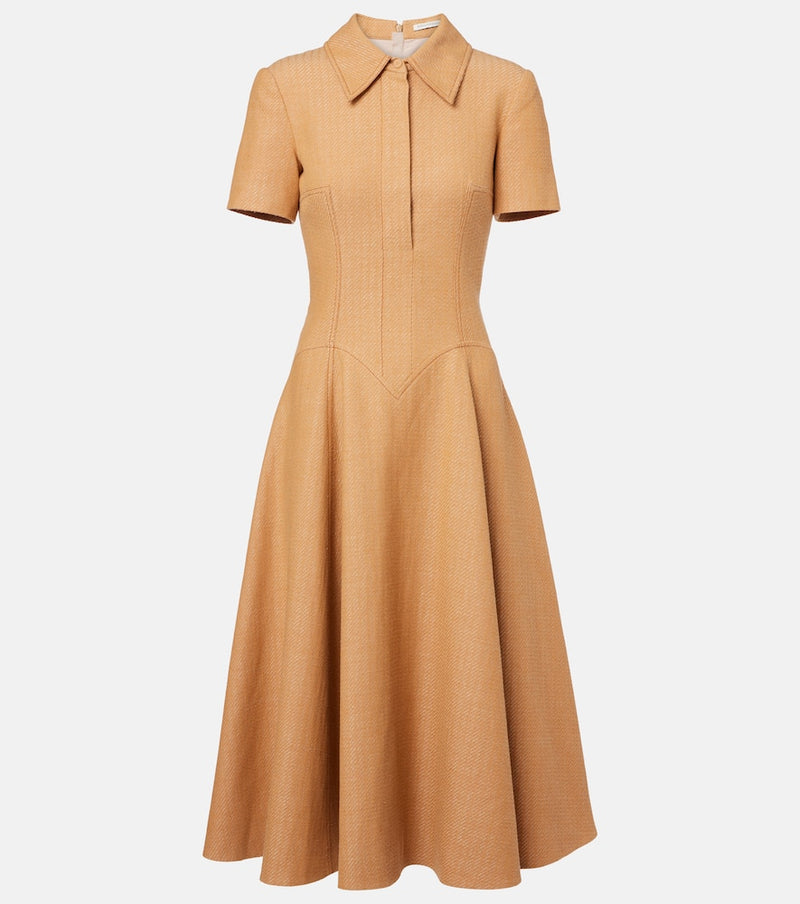 Emilia Wickstead Jody cotton and linen blend dress