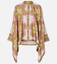 La DoubleJ Foulard printed silk twill shirt