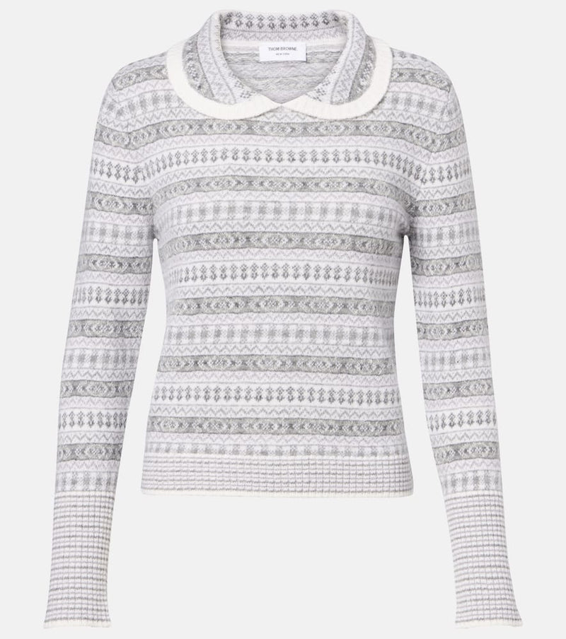 Thom Browne Fair Isle wool-blend jacquard sweater
