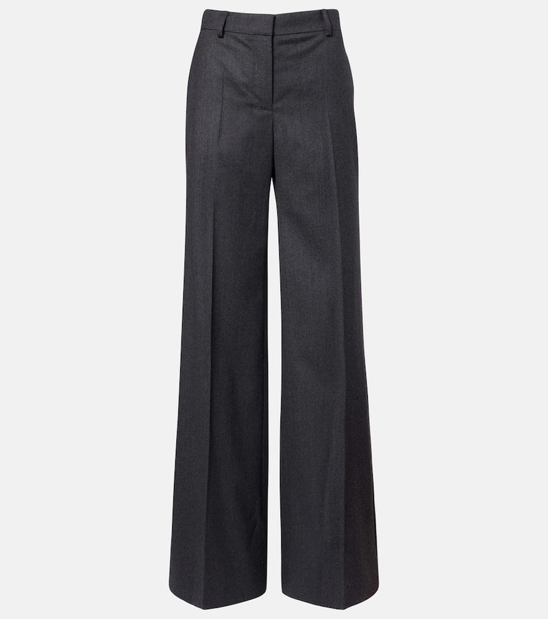 Stella McCartney Wool flannel wide-leg pants