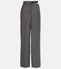 Stella McCartney Wool flannel straight pants