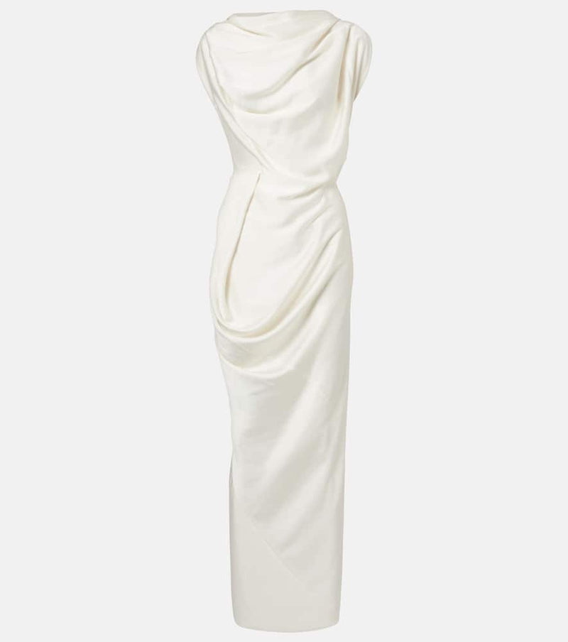 Vivienne Westwood Long Fond draped satin gown