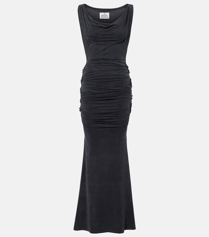 Vivienne Westwood Liz draped jersey maxi dress