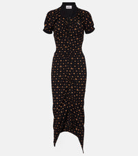 Vivienne Westwood Pulling draped cotton midi dress