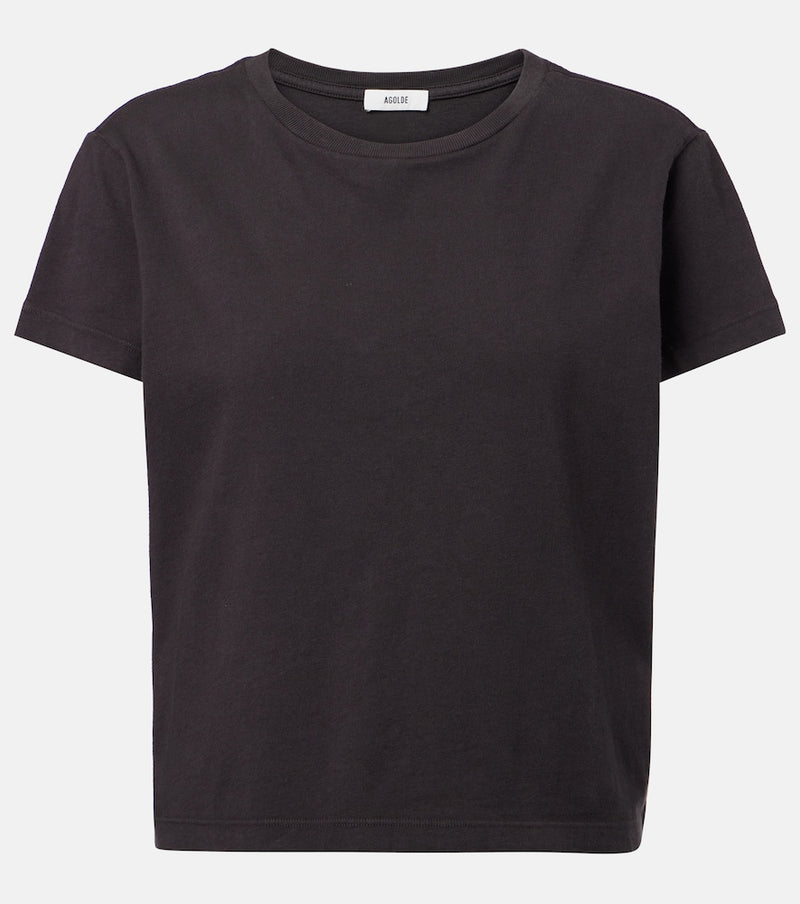 Agolde Adine cotton jersey T-shirt in Gray