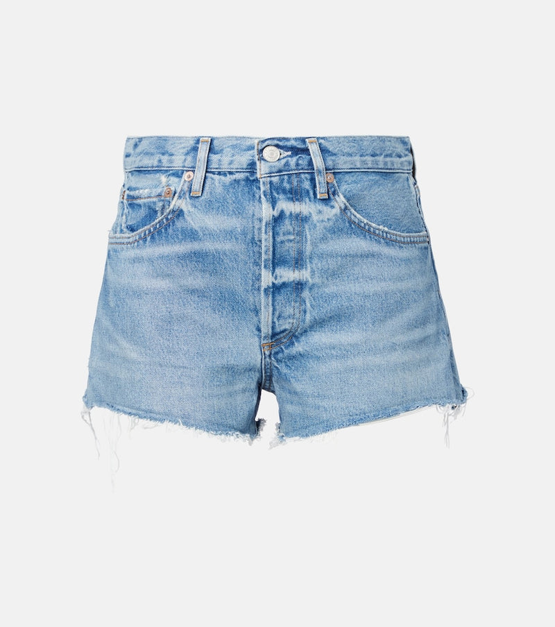 Agolde Parker denim shorts in Blue