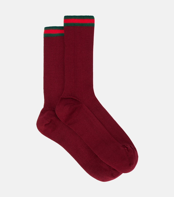 Gucci Web Stripe cotton-blend socks