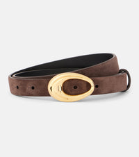 Khaite Olivia suede belt
