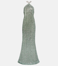 Taller Marmo Poseidon sequined gown