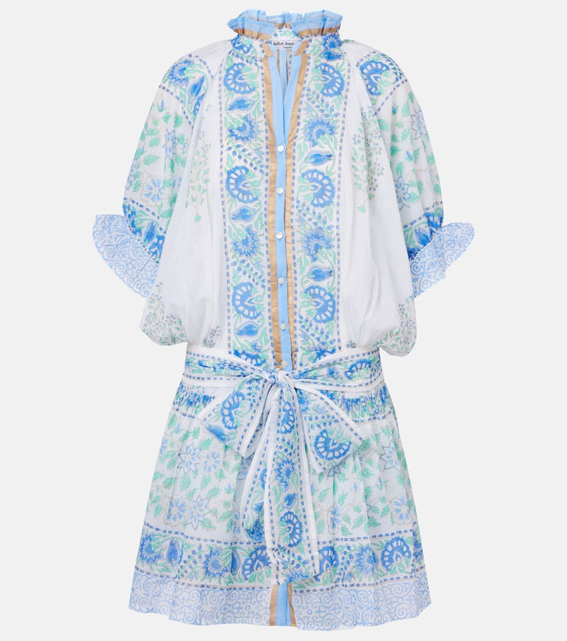 Juliet Dunn Paisley cotton minidress