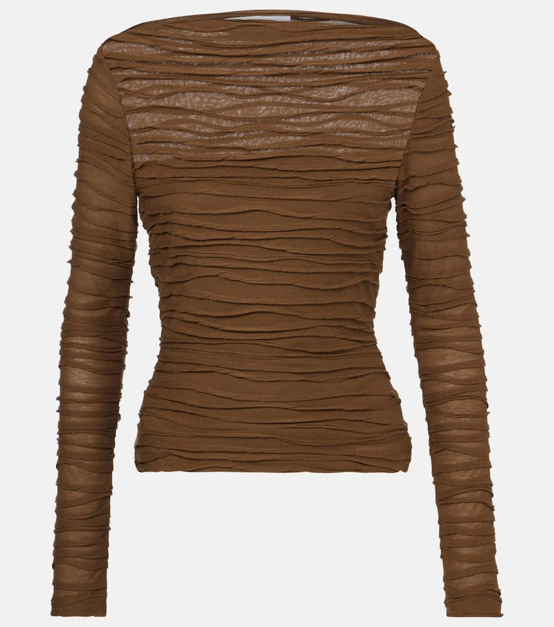 Proenza Schouler White Label Paloma Top Brown