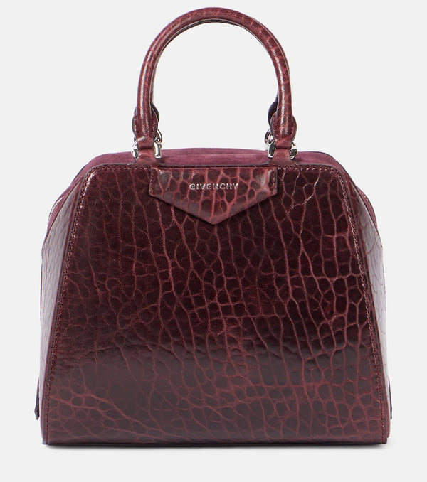 Givenchy Antigona Cube Mini patent leather tote bag